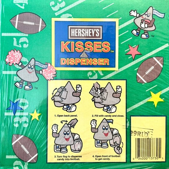 HERSHEY'S KISSES FOOTBALL DISPENSER Collectible Football Themed Candy Dispenser - Picture 4 of 10